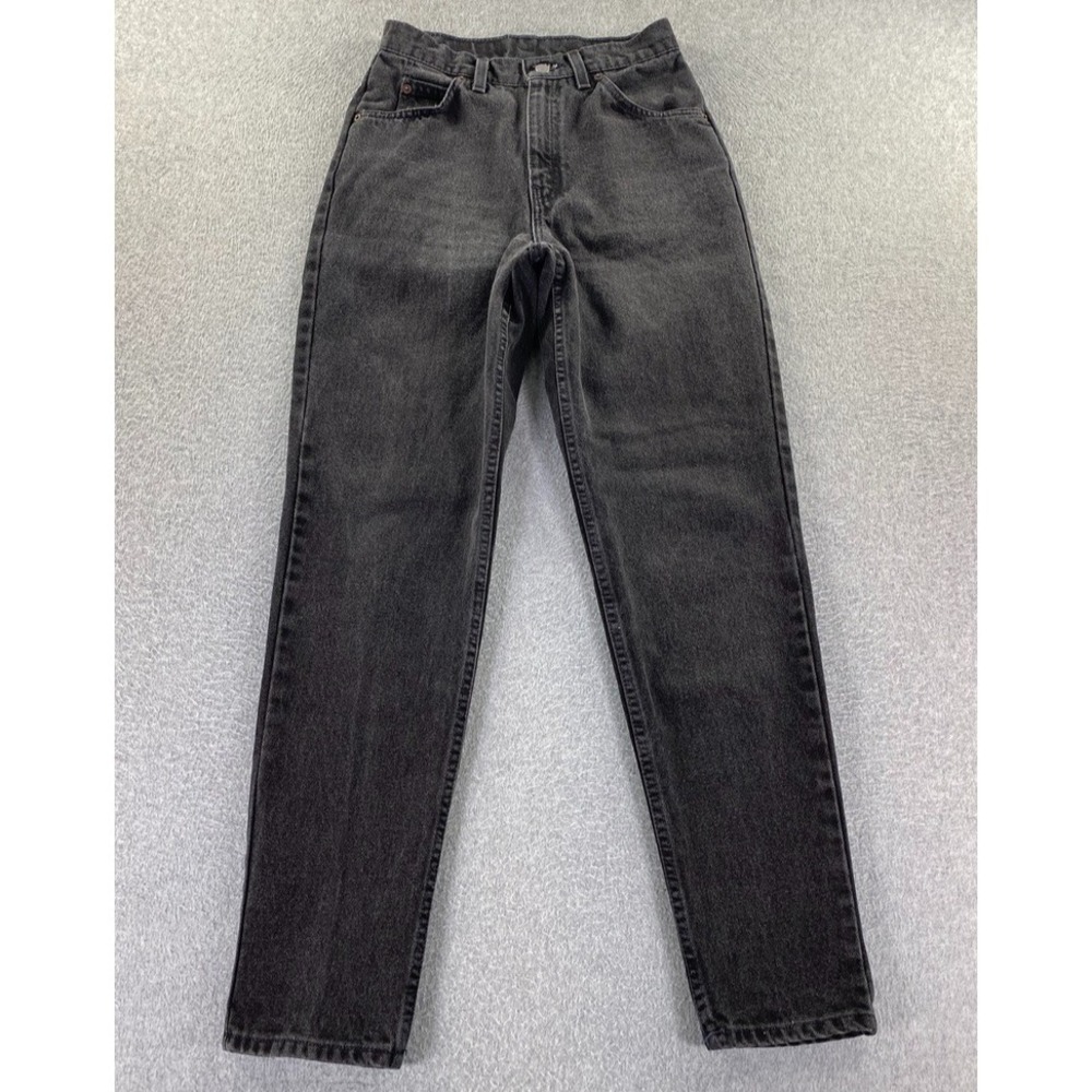 Vintage Levi's 921 Orange Tab Womens 8 Med Black Relaxed Tapered 100% Cotton USA